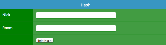 Screenshot showing Hash collecting nick and hash names