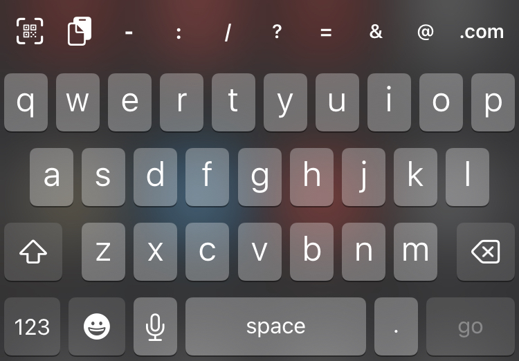 Keyboard in Orion for iOS